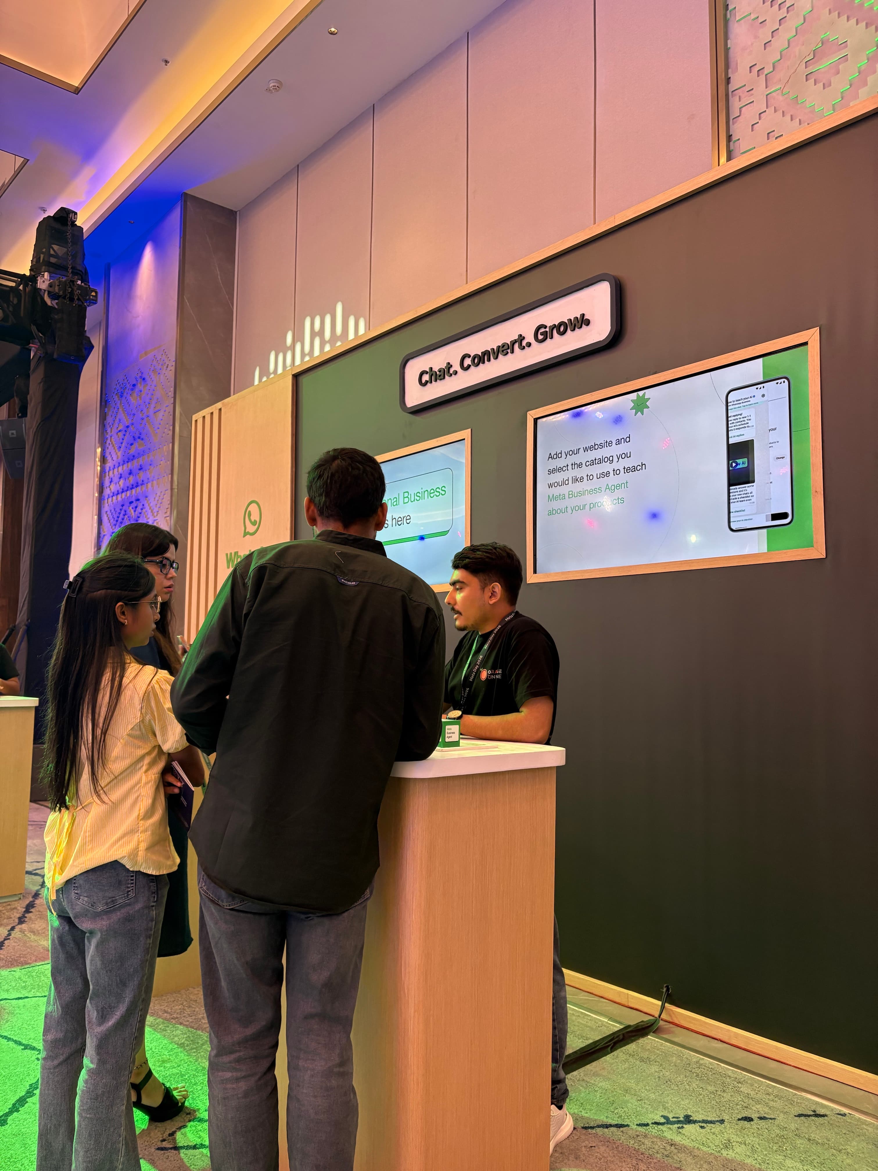 WhatsApp booth at Meta Day
